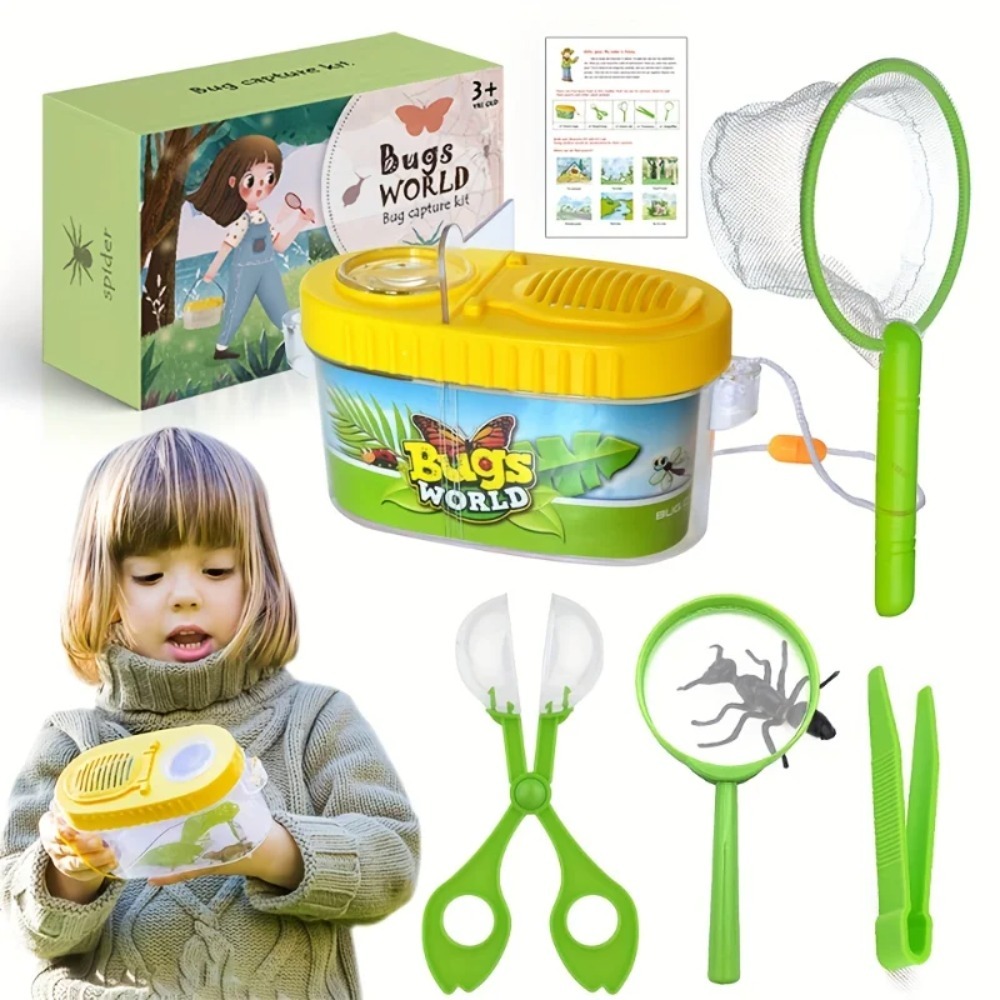 Outdoor Adventure Kit For Kids - Explorer-Set für Kinder, Outdoor-Abenteuer-Camping-Set und Insektenfänger-Set,