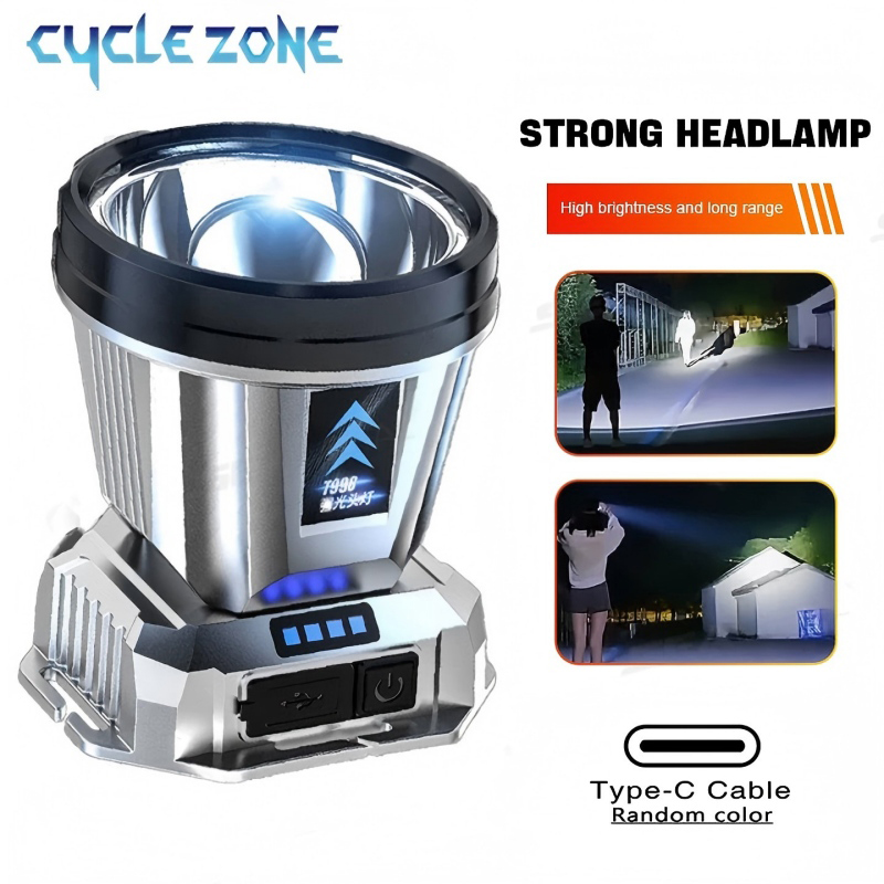 Outdoor Adventure Zone - Tragbare Scheinwerfer Kopf Taschenlampe TYPE-C Wiederaufladbare