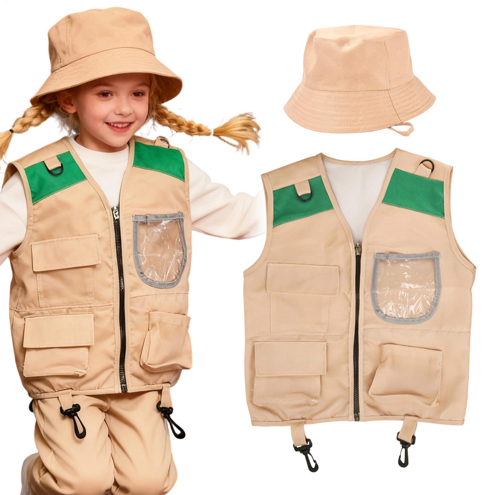 Outdoor Adventure Kit For Kids - Safari-Entdecker-Kostüm für Kinder Rollenspiel Outdoor-Abenteuer-Set Entdecker-Weste