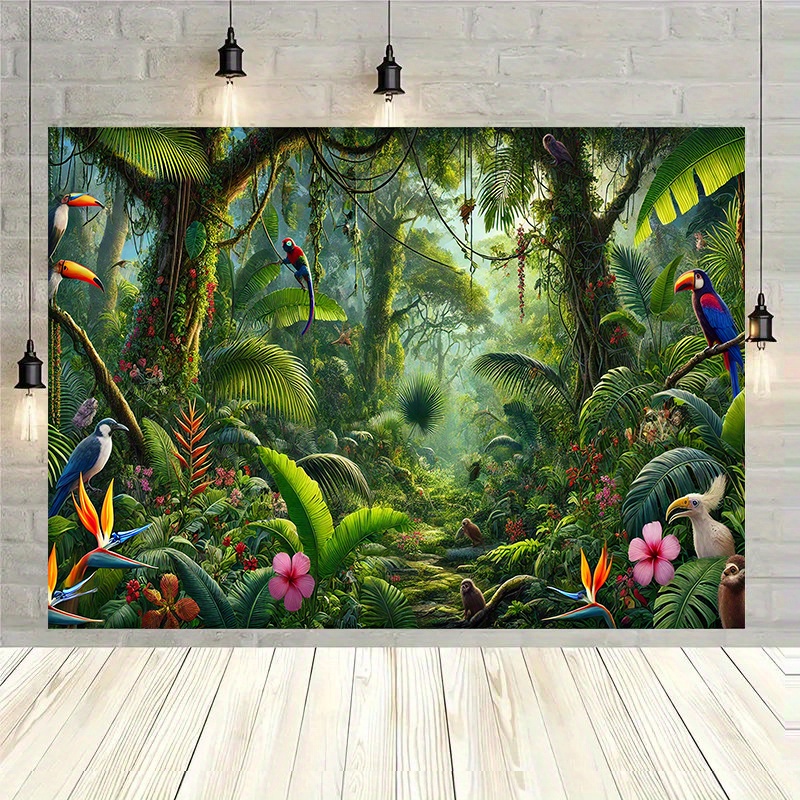 Outdoor Adventure Birthday Party - 1 Stück Dschungel Abenteuer Hintergrund Banner