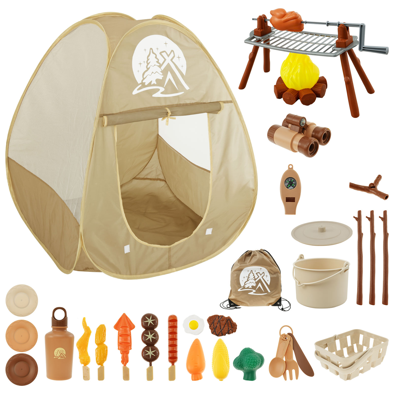 Outdoor Adventure Kit For Kids - Kinder Camping Spielzeug Set Zelt Pop