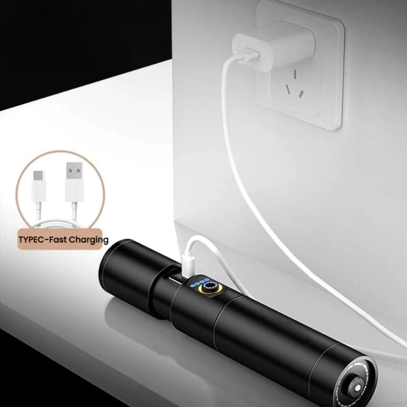 Starke LED-Taschenlampe, Typ-C – Outdoor Adventure Trips Bewertung und Preis