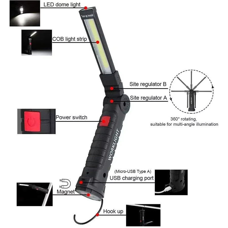 Tragbare LED-Taschenlampe mit  – Outdoor Adventure Trips Bewertung und Preis